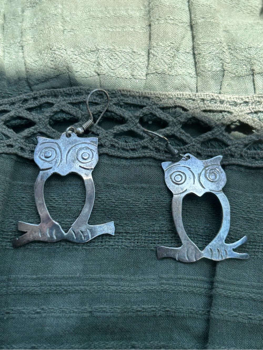 Vintage owl alpaca earring 
Super cute